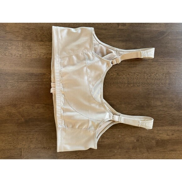 Playtex 18 Hour Front Close Wire-Free Bra 4695 Beige Nude 38D Comfort Support - Picture 8 of 9